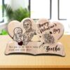 Personalized Wooden Engraving Photo Frame & Plaques Double Heart Design 9 10