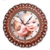 Personalized Photo Wall Clock Heart Design 6 10