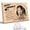 Personalized Birthday Gifts (12 x 8 in) | Photo on Wood | Wooden Engraving Photo Frame & Plaques for Kids | Boy | Girls 9