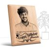 Personalized Birthday Gifts (4 x 5 in) | Photo on Wood | Wooden Engraving Photo Frame & Plaques for Boy 9