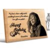 Personalized Birthday Gifts (6 x 4 in) | Photo on Wood | Wooden Engraving Photo Frame & Plaques for Girls 8