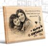 Personalized Birthday Gifts (8 x 6 in) | Photo on Wood | Wooden Engraving Photo Frame & Plaques for Kids | Boy | Girls 8