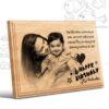 Personalized Birthday Gifts (7 x 5 in) | Photo on Wood | Wooden Engraving Photo Frame & Plaques for Kids | Boy | Girls 8