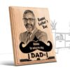 Personalized Father's day Gifts (4 x 5 in) | Photo on Wood | Wooden Engraving Photo Frame & Plaques 9