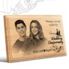 Personalized Wedding Anniversary Gifts (6 x 4 in) | Photo on Wood | Wooden Engraving Photo Frame & Plaques 9