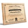 Personalized Wooden Photo Frame Certificate | Certificate on Wood | Wooden Certificate Frame & Plaques-Design 3 8