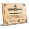 Personalized Wooden Photo Frame Certificate | Certificate on Wood | Wooden Certificate Frame & Plaques-Design 4 8