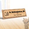 Personalized name board | Name plate | Wooden engraved name plate-Design 7 8