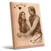 Personalized Valentines day Gifts (8x6 inches) | Engraved Plaques | Wooden Engraving Photo Frame | Design 5 11
