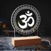 Personalized Om Chakra Gifts | Latest Om Night Lamp Gift | 3d Illusion Photo Lamp (7x5) | Design 1 8